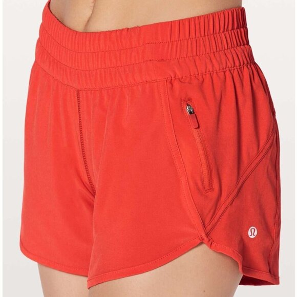 Lululemon Tracker Short V *4" Vivid Flame - Picture 5 of 5